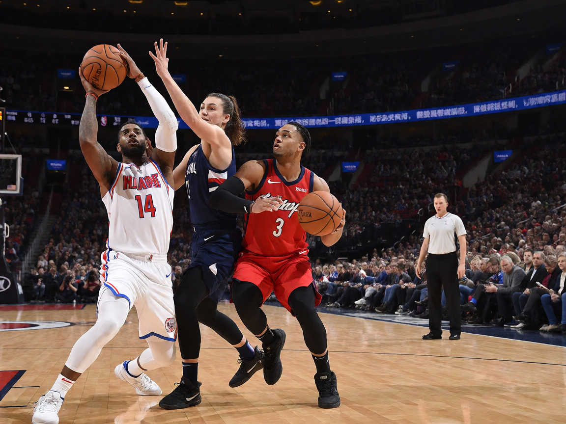 NBA篮球比赛精彩瞬间